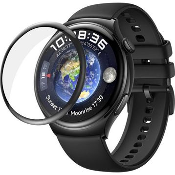 Microsonic Huawei Watch 4 Tam Kaplayan Nano Cam Siyah Ekran Koruyucu