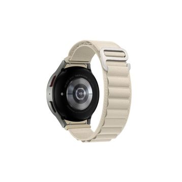Microsonic Huawei Watch GT 3 42 mm için Alpine Loop Bej Kordon