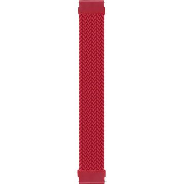 Microsonic Huawei Watch GT 4 46 mm Large 165 mm Braided Solo Loop Band Kırmızı Kordon