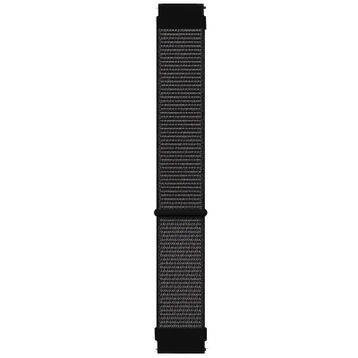 Microsonic Huawei Watch Gt Runner Hasırlı Woven Sport Loop Siyah Kordon