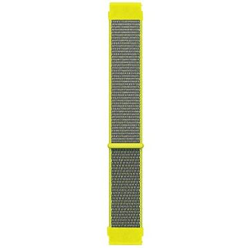 Microsonic Huawei Watch GT2 Pro Hasırlı Woven Sport Loop Sarı Kordon