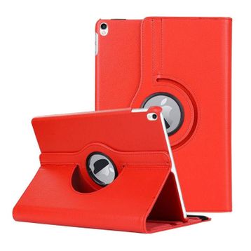 Microsonic iPad Pro 10.5 360 Dönerli Stand Deri Kırmızı Kılıf