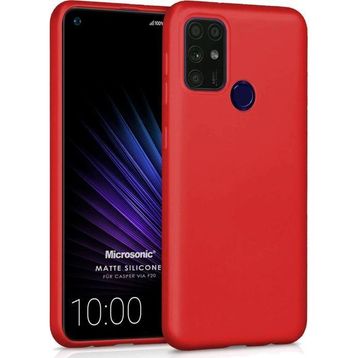Microsonic Matte Silicone Casper Via F20 Kırmızı Cep Telefonu Kılıfı