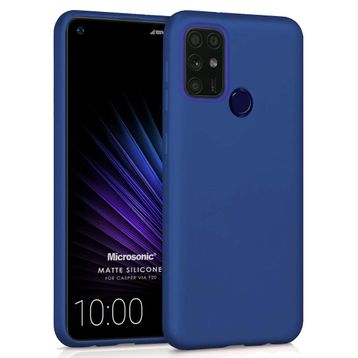 Microsonic Matte Silicone Casper Via F20 Lacivert Cep Telefonu Kılıfı