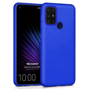 Microsonic Matte Silicone Casper Via F20 Mavi Cep Telefonu Kılıfı