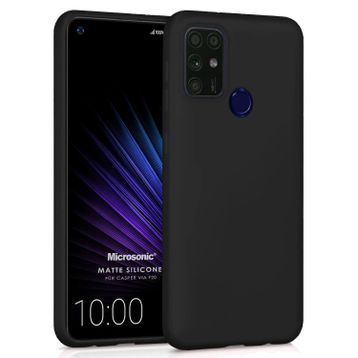 Microsonic Matte Silicone Casper Via F20 Siyah Cep Telefonu Kılıfı