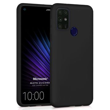 Microsonic Matte Silicone Casper Via F20 Siyah Cep Telefonu Kılıfı