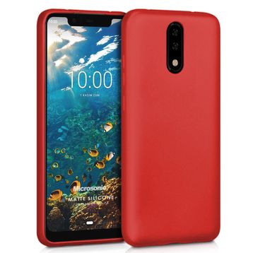 Microsonic Matte Silicone Casper Via P3 Kırmızı Cep Telefonu Kılıfı