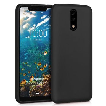 Microsonic Matte Silicone Casper Via P3 Siyah Cep Telefonu Kılıfı