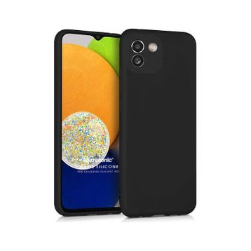 Microsonic Matte Silicone Samsung Galaxy A03 Gold Kılıf