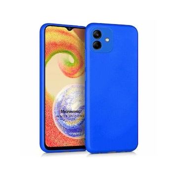 Microsonic Matte Silicone Samsung Galaxy A04E Mavi Kılıf