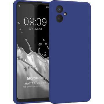 Microsonic Matte Silicone Samsung Galaxy A04E Mavi Kılıf