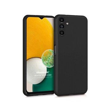 Microsonic Matte Silicone Samsung Galaxy A04E Siyah Kılıf