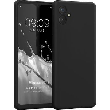 Microsonic Matte Silicone Samsung Galaxy A04E Siyah Kılıf