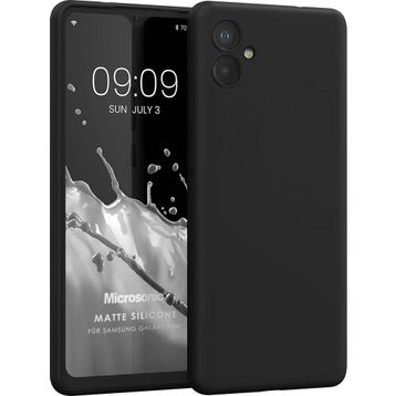 Microsonic Matte Silicone Samsung Galaxy A04E Siyah Kılıf