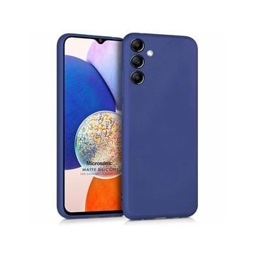 Microsonic Matte Silicone Samsung Galaxy A14 Lacivert Kılıf