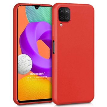 Microsonic Matte Silicone Samsung Galaxy A22 4G Mor Kılıf