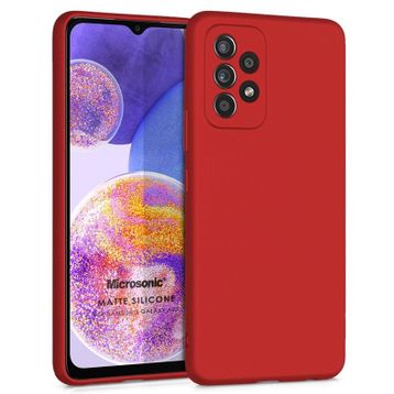 Microsonic Matte Silicone Samsung Galaxy A23 Gold Kılıf