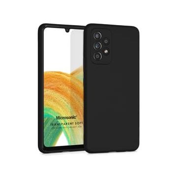Microsonic Matte Silicone Samsung Galaxy A33 5G Siyah Kılıf