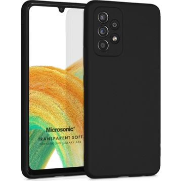 Microsonic Matte Silicone Samsung Galaxy A33 5G Siyah Kılıf