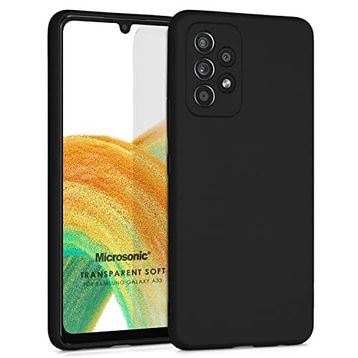 Microsonic Matte Silicone Samsung Galaxy A33 5G Siyah Kılıf