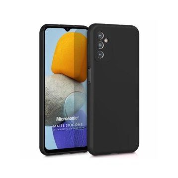 Microsonic Matte Silicone Samsung Galaxy M13 Siyah Kılıf