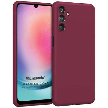 Microsonic Matte Silicone Samsung Galaxy M14 Siyah Kılıf