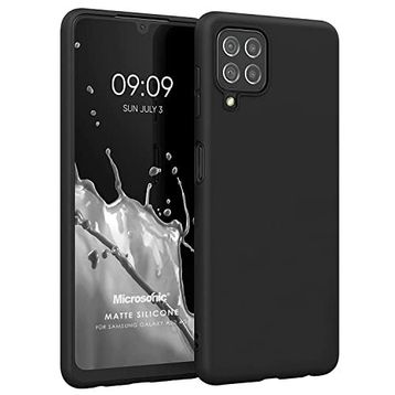 Microsonic Matte Silicone Samsung Galaxy M32 4G Siyah Kılıf