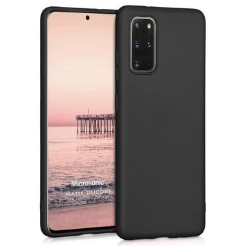Microsonic Matte Silicone Samsung Galaxy S20 Plus Siyah Cep Telefonu Kılıfı