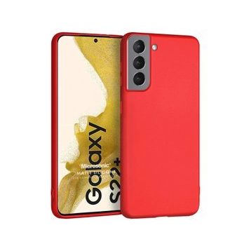 Microsonic Matte Silicone Samsung Galaxy S22 Plus Kırmızı Kılıf