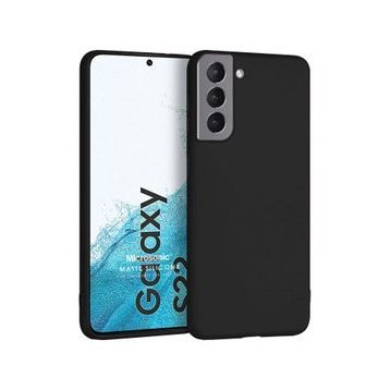 Microsonic Matte Silicone Samsung Galaxy S22 Siyah Kılıf