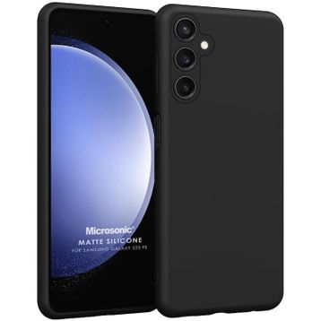 Microsonic Matte Silicone Samsung Galaxy S23 FE Kırmızı Kılıf