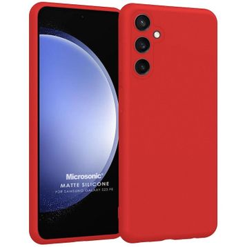Microsonic Matte Silicone Samsung Galaxy S23 FE Kırmızı Kılıf