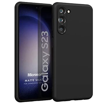 Microsonic Matte Silicone Samsung Galaxy S23 Siyah Kılıf