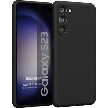 Microsonic Matte Silicone Samsung Galaxy S23 Siyah Kılıf
