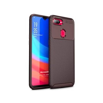 Microsonic Oppo A12 Legion Series Kahverengi Cep Telefonu Kılıfı