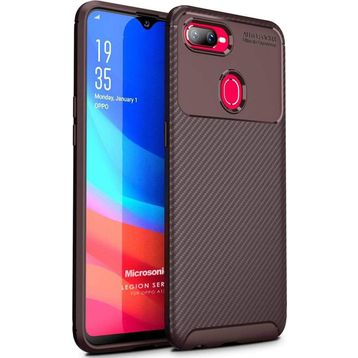 Microsonic Oppo A12 Legion Series Kahverengi Cep Telefonu Kılıfı