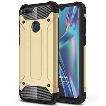 Microsonic Oppo A12 Rugged Armor Gold Cep Telefonu Kılıfı