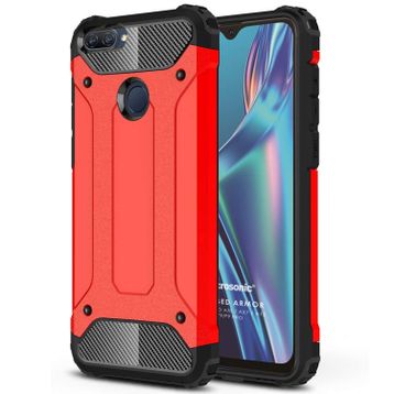 Microsonic Oppo A12 Rugged Armor Kırmızı Cep Telefonu Kılıfı