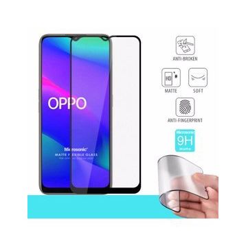 Microsonic Oppo A5 2020 Seramik Matte Flexible Siyah Ekran Koruyucu