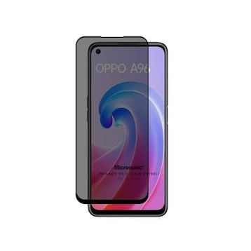 Microsonic Oppo A96 4G Privacy 5D Gizlilik Filtreli Siyah Cam Ekran Koruyucu