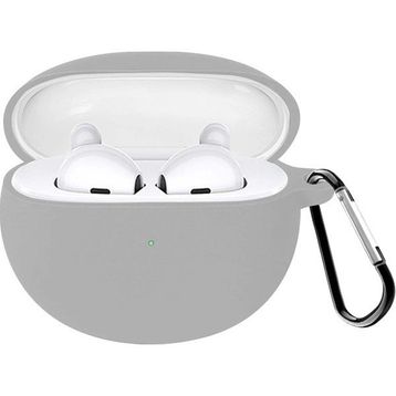 Microsonic Oppo Enco Air 2 Mat Silikon Gri Kulaklık Kılıfı