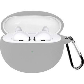 Microsonic Oppo Enco Air 2 Mat Silikon Gri Kulaklık Kılıfı