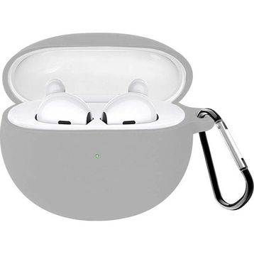 Microsonic Oppo Enco Air 2 Mat Silikon Gri Kulaklık Kılıfı