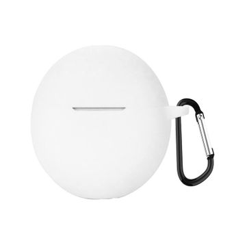 Microsonic Oppo Enco Air 2i Askılı Mat Silikon Beyaz Kulaklık Kılıfı