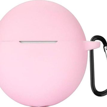 Microsonic Oppo Enco Air 2i Askılı Mat Silikon Pembe Kulaklık Kılıfı