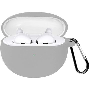 Microsonic Oppo Enco Air Mat Silikon Gri Kulaklık Kılıfı