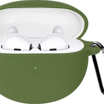 Microsonic Oppo Enco Air Mat Silikon Koyu Yeşil Kulaklık Kılıfı