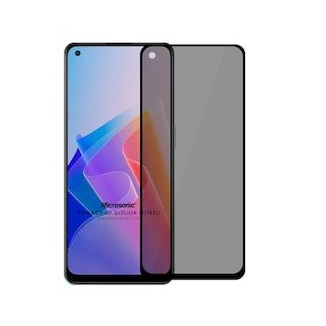 Microsonic Oppo Reno 7 Lite Privacy 5D Gizlilik Filtreli Siyah Cam Ekran Koruyucu