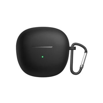 Microsonic QCY HT03 Askılı Mat Silikon Siyah Kılıf